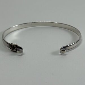 Lestage Convertible Collection 5mm Wide 8" Sterling Silver 14k‎ Gold Bracelet